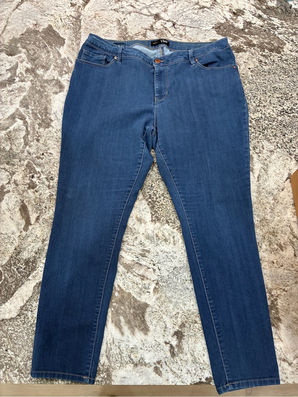 YMI Women's Dark Blue Skinny Jeans- size 20 / 0006